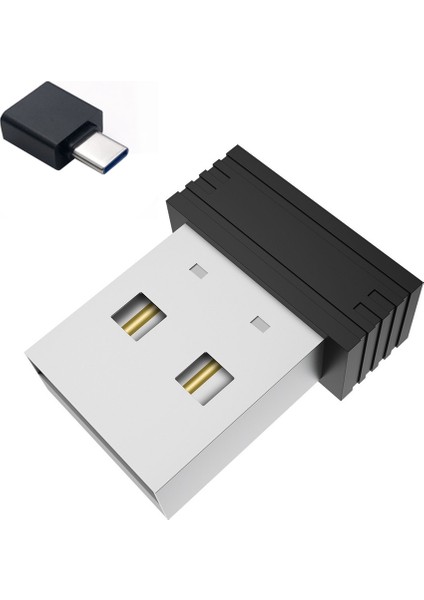 USB Fare Jiggler Saptanamayan Fare Taşıyıcı Otomatik Bilgisayar Faresi Taşıyıcı Jiggler, USB C Adaptörlü, Siyah (Yurt Dışından)