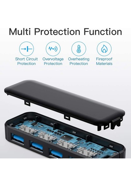 USB 3.0 Hub ,,windows Dizüstü Bilgisayarlar Için Anahtar ve Gösterge Işıklı 4 Bağlantı Noktalı USB Dağıtıcı Veri Merkezi (Yurt Dışından) fırsatları