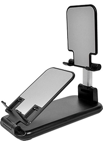 Cep Telefonu Tablet Pc Standı Taşınabilir Masaüstü Çift Pozisyon Katlanır Kaldırma Cep Telefonu Canlı Tablet Standı Siyah (Yurt Dışından)