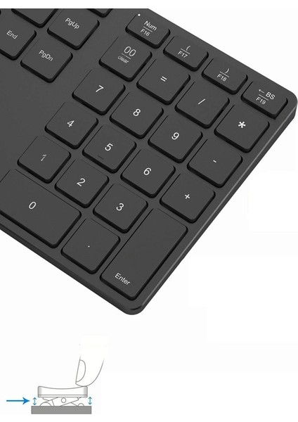 Alüminyum Alaşımlı Bluetooth Kablosuz Sayısal Tuş Takımı 35 Tuşlar Muhasebe Teller Için Dijital Klavye Windows Ios Os Android Pc Tablet Dizüstü Bilgisayar (Gri) (Yurt Dışından)
