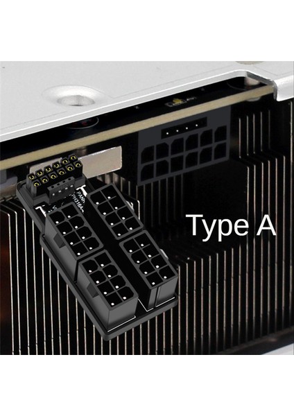 Rtx 4090 4080 Grafik Kartı Atx3.0 4X8PIN 12+4pin Güç Adaptörü 180 Derece Açılı Konnektör Güç Uzatma Kablosu Için, B (Yurt Dışından)