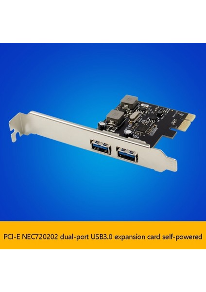 Pcı-E NEC720202 Çift Bağlantı Noktalı USB 3.0 Süper Yüksek Hızlı Genişletme Kartı 5V/3A/PORT Kendinden Güç Alan Pc Için (Yurt Dışından)