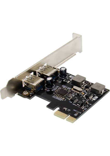 Pcı-E NEC720202 Çift Bağlantı Noktalı USB 3.0 Süper Yüksek Hızlı Genişletme Kartı 5V/3A/PORT Kendinden Güç Alan Pc Için (Yurt Dışından)
