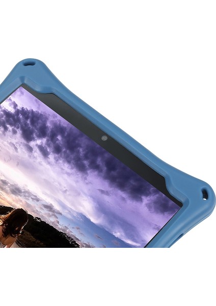 Tablet Kılıfı P80 P80X P80H 8 Inç Tablet Anti-Drop Silikon Kılıf Kapasitif Kalemli Tablet Standı (Mavi) (Yurt Dışından)