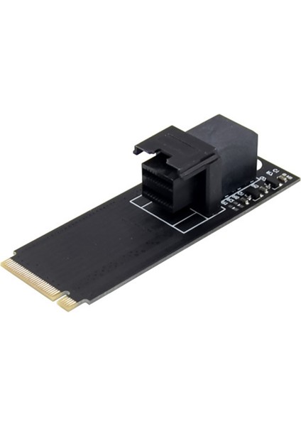 M.2 - U.2 SFF8643 Nvme SSD Genişletme Kartı Tek Bağlantı Noktalı SFF8643 Katı Hal Sürücü Dönüşüm Kartı M.2 Yükseltici Kart (Yurt Dışından)