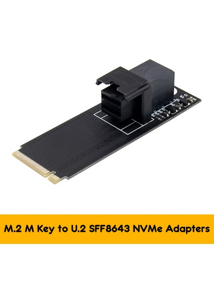 M.2 - U.2 SFF8643 Nvme SSD Genişletme Kartı Tek Bağlantı Noktalı SFF8643 Katı Hal Sürücü Dönüşüm Kartı M.2 Yükseltici Kart (Yurt Dışından) fırsatları