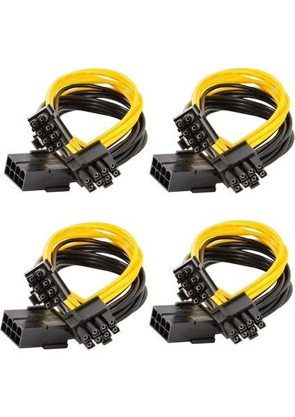 Adet 8-Pin Pcı-E - 2 Pcı-E 8-Pin(6 Pin + 2 Pin) Güç Kablosu, Ayırıcı Pcı Express Grafik Kartı Konektörü Pc Güç Kablosu (Yurt Dışından)
