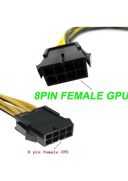 Adet 8-Pin Pcı-E - 2 Pcı-E 8-Pin(6 Pin + 2 Pin) Güç Kablosu, Ayırıcı Pcı Express Grafik Kartı Konektörü Pc Güç Kablosu (Yurt Dışından)