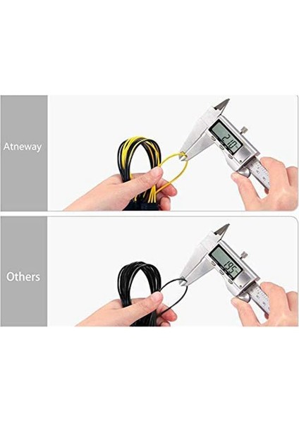 Adet 8-Pin Pcı-E - 2 Pcı-E 8-Pin(6 Pin + 2 Pin) Güç Kablosu, Ayırıcı Pcı Express Grafik Kartı Konektörü Pc Güç Kablosu (Yurt Dışından)