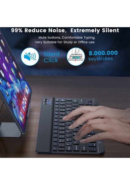 Android Windows-Ispanyolca Telefon Tablet Dizüstü Bilgisayar Için Mini Kablosuz Bluetooth Klavye Fare Kombinasyonu (Yurt Dışından)
