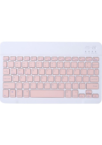 Win Android Ios/(Pembe) Için P20HD Ultra-Ince Bluetooth Klavye Için Kablosuz Klavye 10 Inç (Yurt Dışından)