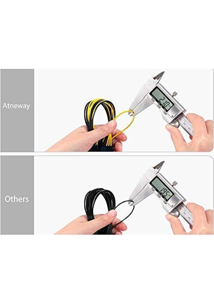 4 Adet 6 Pin Çift Pcıe 8 Pin (6 + 2) Görüntü Kartı Pcı Express Güç Adaptörü Gpu VGA Y-Splitter Uzatma Kablosu Madencilik Kartı (Yurt Dışından)