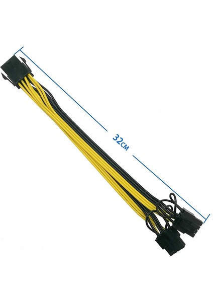 4 Adet 6 Pin Çift Pcıe 8 Pin (6 + 2) Görüntü Kartı Pcı Express Güç Adaptörü Gpu VGA Y-Splitter Uzatma Kablosu Madencilik Kartı (Yurt Dışından)