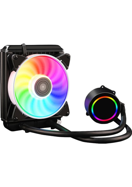 Amd Için 1X120MM Soğutma Fanı Su Soğutmalı Soğutucu Sistemi ile 120MM Rgb Cpu Su Soğutmalı Radyatör (Yurt Dışından)