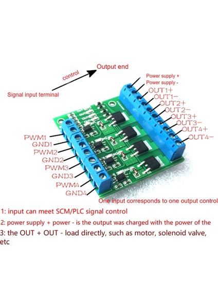 4 Kanal Mos Tüp Alan Offect Tüp Modülü Amplifikatör Devre Kartı Sürücü Modülü Optocoupler Dc Modülü (Yurt Dışından) fiyatları