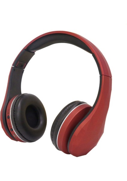 Kafa Bandı Bluetooth Kulaklık Katlanabilir Kablosuz Kulaklık Tf Kart Fm Bluetooth 3 In 1 Tv Seyahat Çalışması Için Kırmızı Koşu (Yurt Dışından)