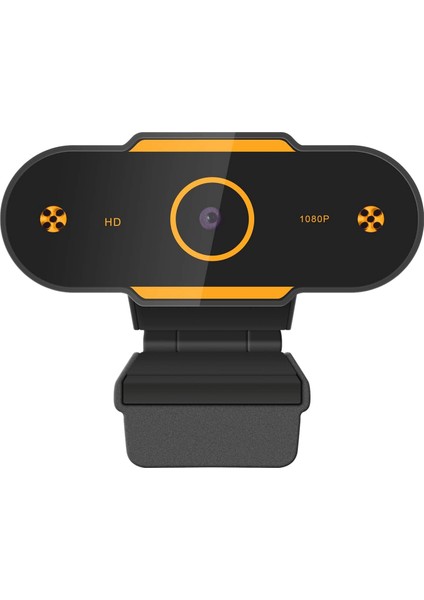 Mikrofonlu Full HD1080P Web Kamerası, Çevrimiçi Çalışma, Kayıt, Görüntülü Arama, Konferans Için Otomatik Odaklama Web Kamerası (Yurt Dışından)