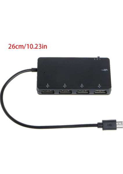 Şarj Güç Adaptörü, Cep Telefonu Tablet Mikro USB Hub Kart Okuyucu, Aynı Anda Çalışan 4 USB 2.0 Hub Desteği (Yurt Dışından)