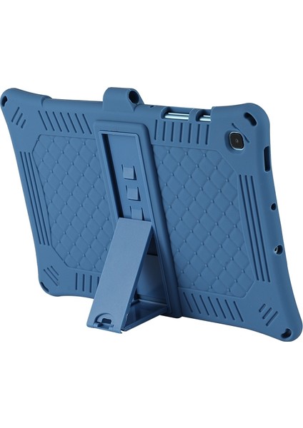 Galaxy Tab S6 Lite Için Tablet Kılıfı Silikon Kılıf Ofis Ev Için Kapasitör Kalemli Tablet Standı (Mavi) (Yurt Dışından)