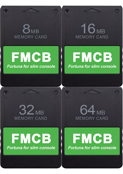Tüm Ps2 Slim Spch-7xxxx / Spch-9xxxx Serisi Konsollar Için Fmcb Ücretsiz Mcboot Oyun Kartı, 64MB (Yurt Dışından)