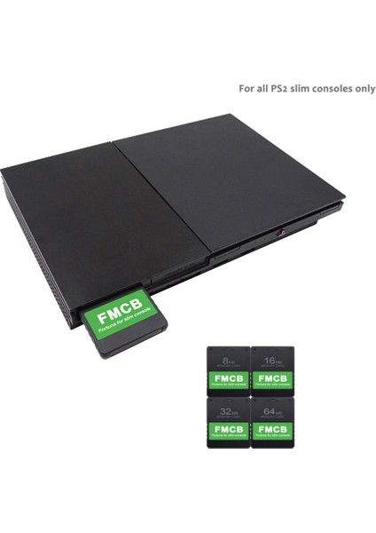 Tüm Ps2 Slim Spch-7xxxx / Spch-9xxxx Serisi Konsollar Için Fmcb Ücretsiz Mcboot Oyun Kartı, 64MB (Yurt Dışından)