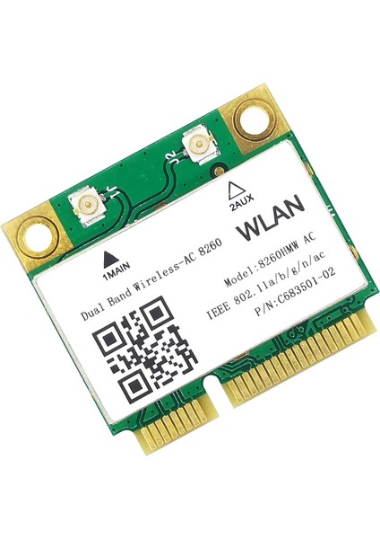 Wifi Kartı 8260AC 802.11AC 1200M Mini Pcı-E 2.4g/5g Çift Bantlı Bluetooth 4.2 Win7 Win 8 Win 10 Için (Yurt Dışından)
