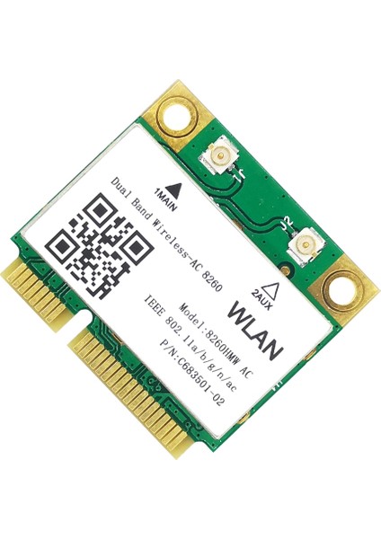 Wifi Kartı 8260AC 802.11AC 1200M Mini Pcı-E 2.4g/5g Çift Bantlı Bluetooth 4.2 Win7 Win 8 Win 10 Için (Yurt Dışından)