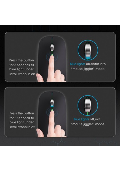 Fare Jiggler Uyku Moduna Alma Otomatik Taşıma Imleci Sanal Kablosuz Bluetooth Fare Bilgisayar Kilit Ekranı Taşıyıcısını Önler E (Yurt Dışından)