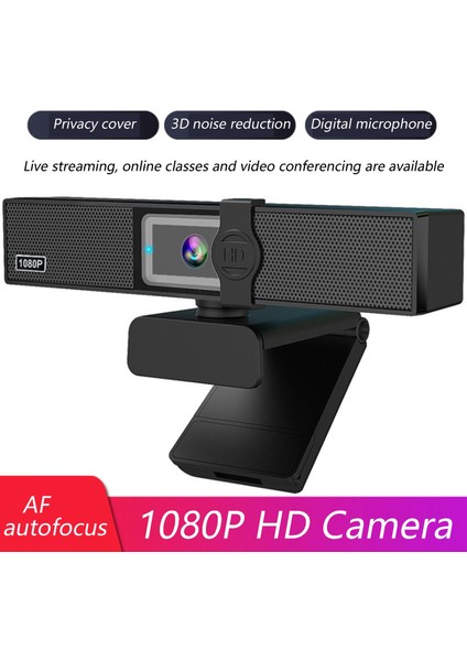 1080P Web Kamerası 30FPS Akışlı Web Kamerası Mikrofonlu Web Konferansı Web Kamerası Pc Dizüstü Ios ve Windows Uyumlu (Yurt Dışından)