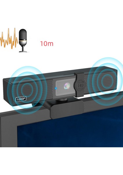 1080P Web Kamerası 30FPS Akışlı Web Kamerası Mikrofonlu Web Konferansı Web Kamerası Pc Dizüstü Ios ve Windows Uyumlu (Yurt Dışından)