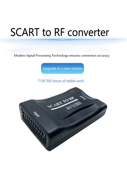 Sinyal Dönüştürücü, Scart'tan Rf'ye Video Dönüştürücü Kapalı Devre Gözetimi, Kamera, Tv Için Uygundur (Yurt Dışından) fırsatları