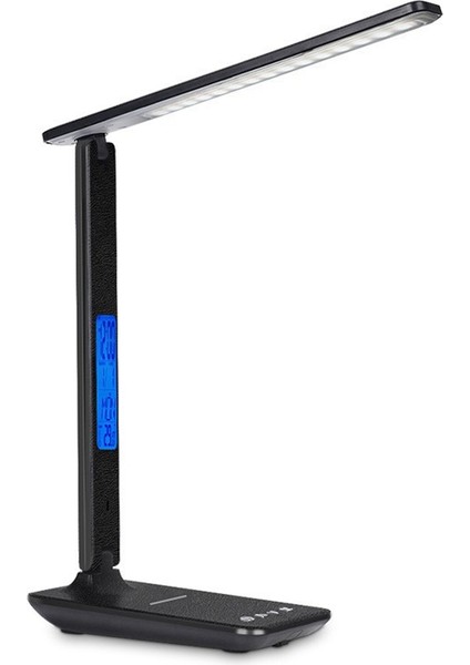 10W Kablosuz Şarj Katlanır Masa Lambası Göz Koruması Okuma Masası Lambası Kısılabilir Dokunmatik LED Lamba Takvim, Ab Tak (Yurt Dışından)
