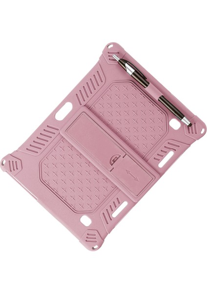 M30 M30 Pro 10.1 Inç Tablet Koruma Kılıfı Için Silikon Kılıf Kalemli Ayarlanabilir Tablet Standı (Pembe) (Yurt Dışından)