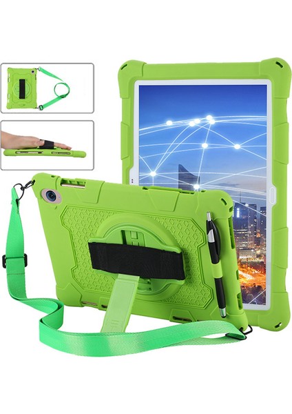 10.8 Inç Tablet Için Tablet Kılıfı Silikon Kılıf Ofis Için Kalemli ve Askılı Ayarlanabilir Tablet Standı (I) (Yurt Dışından)