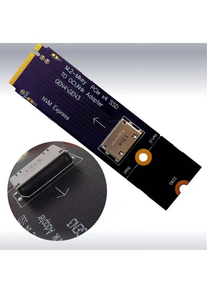 M.2 M-Key Pcıe X4 Ssd'den U.2 Oculink SFF-8612 Adaptörüne Gen4/gen3, 2,5 Inç Nvme U.2(Sff 8639)SSD Pcı-E Ngff Yükseltici Kart (Yurt Dışından)