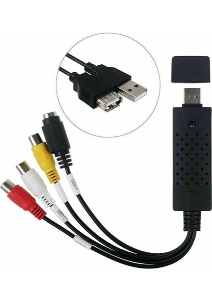 USB 2.0 Video Yakalama Yakalama Kartı Adaptörü Yonga Seti Utvf 007 Tv DVD Ses Yakalama S Video USB Dönüştürücü WINDOWS10 (Yurt Dışından)