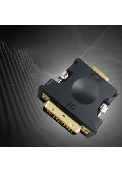 13074 Adaptör, DVI24+1 - VGA Dönüştürücü Dijital - Analog Sinyal Görüntü Kartı Adaptörü (Yurt Dışından)