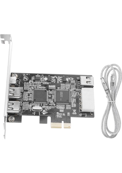 Pcı-E 1x Ieee 1394A 4 Bağlantı Noktalı 3+1 Firewire Kart Adaptörü 1394 A Pcıe, Masaüstü Için 6 Pinli 4 Pinli Ieee 1394 Kablosu (Yurt Dışından)