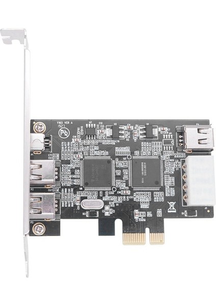 Pcı-E 1x Ieee 1394A 4 Bağlantı Noktalı 3+1 Firewire Kart Adaptörü 1394 A Pcıe, Masaüstü Için 6 Pinli 4 Pinli Ieee 1394 Kablosu (Yurt Dışından)