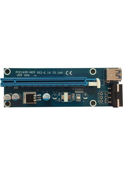 USB 3.0 Pcie Pcı-E Express Yükseltici Kart 1x - 16X Gpu Genişletici Yükseltici Kart Adaptörü USB 3.0 Veri Kablosu Sata - 4pin Ide (Yurt Dışından)