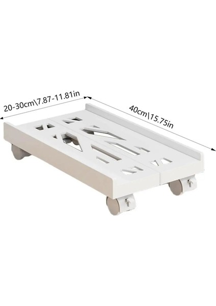 Bilgisayar Kulesi Standı Ayarlanabilir Mobil Cpu Standı 4 Tekerlekli Pc Kulesi Standı Çoğu Pc'ye Uygun, Masa Altında Tutucu (Yurt Dışından)