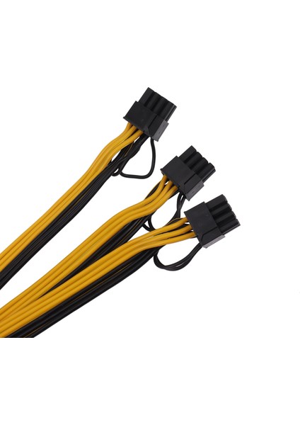 Grafik Kartı Güç Kaynağı Kablosu 1 Ila 3 6p + 2p Madenci Adaptör Kablosu 8pin Gpu Ekran Kartı Tel 10AWG + 16AWG Madencilik Için Kablolar (Yurt Dışından) indirimleri