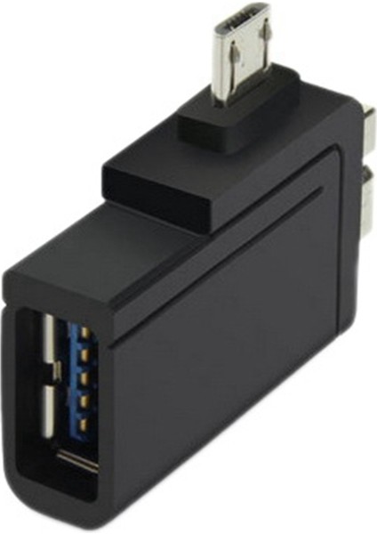 Micro-Usb3.0/2.0 Adaptör Yarı Konnektör 2'si 1 Arada Otg Adaptör ve Cep Telefonları ve Tabletler (Yurt Dışından)