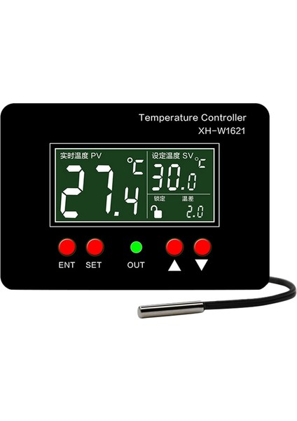 Sabit Sıcaklık Kontrol Cihazı 12V-24V Evrensel NTC10K Su Geçirmez Prob Dijital Sıcaklık Kontrol Cihazı (Yurt Dışından)