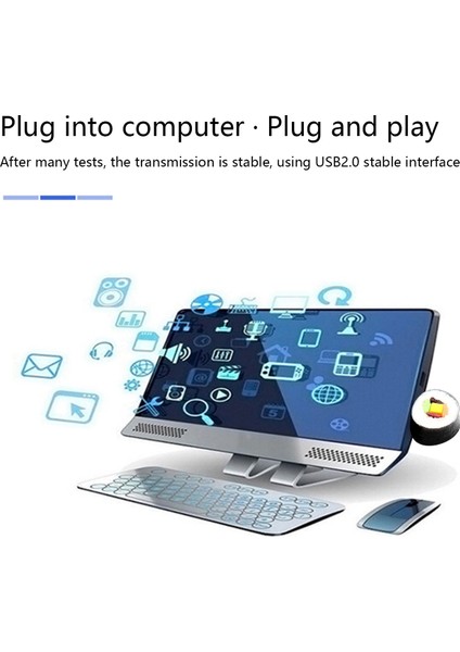 128G USB Flash Sürücü Usb2.0 Memory Stick Kalem Sürücü Suşi Görünümü USB Sopa Masaüstü Dizüstü Bilgisayar Için (Yurt Dışından)
