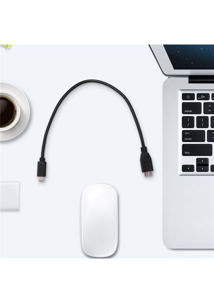 Sabit Sürücü Kablosu, USB 3.1 Tip-C Erkek - Tablet Telefon Için USB 3.0 Mikro-B Erkek Veri Kablosu (Yurt Dışından)