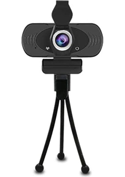 1080P Full Hd USB Web Kamerası, Dahili Mikrofon, Gizlilik Kapağı ve Tripod, 30 Fps Tak ve Çalıştır Geniş Ekran Canlı (Yurt Dışından)