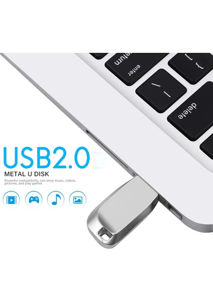 USB Flash Bellek Çubuğu Bellek Kartı 4M-20MB/S USB 2.0 Bellek Çubuğu U Disk Mini Metal Flash SÜRÜCÜ(64G) (Yurt Dışından) fiyatları