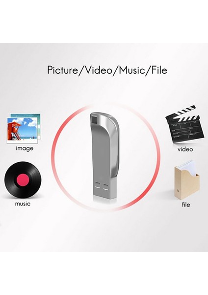 USB Flash Bellek Çubuğu Bellek Kartı 4M-20MB/S USB 2.0 Bellek Çubuğu U Disk Mini Metal Flash SÜRÜCÜ(64G) (Yurt Dışından) indirimleri
