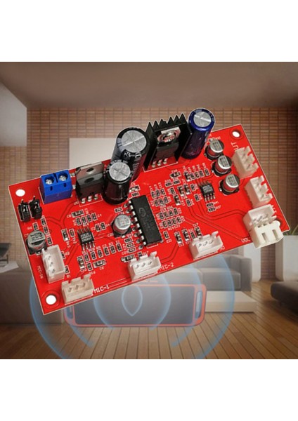 PT2399 Karaoke Reverb Kartı Tek Güç Ses Preamp Devre Kartı Mikser Karaoke Amplifikatörü AD828 Preamp ile (Yurt Dışından) fiyatları
